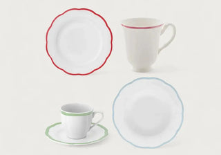 Discover Bitossi Petalo: handmade Italian plates, bowls & mugs with scalloped rims. Elegant design blending softness and modern craft. | ShopDecor: available now®