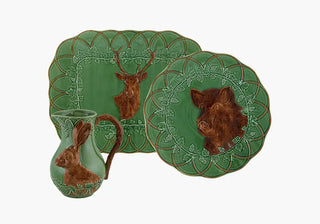 Discover the Woods collection by Bordallo Pinheiro: ceramic plates, bowls, mugs, and trays inspired by forest textures and crafted in Portugal. Buy now on SHOPDECOR®