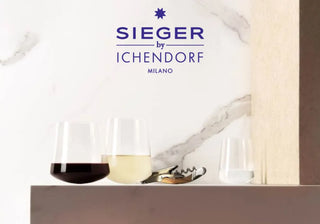 Discover SIEGER by Ichendorf's exquisite glassware, where innovative design and artisan craftsmanship elevate every wine experience. Buy now on SHOPDECOR®