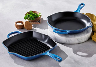 Achieve perfect searing with premium cast iron skillets and grills. Experience durability and performance with Le Creuset Skillet & Grill. Buy now on SHOPDECOR®
