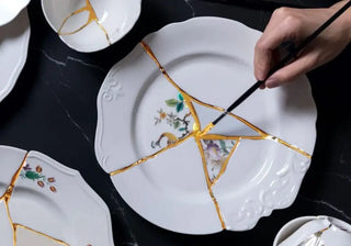 Explore Seletti Kintsugi—Marcantonio’s artistic tableware and vases in porcelain and 24K gold. Imperfect beauty in every detail. Buy now on SHOPDECOR®
