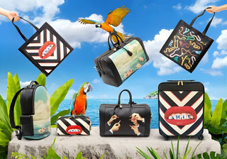 Discover Toiletpaper Home Travel collection by Cattelan & Ferrari: playful bags, bottles, and essentials that turn every trip into a bold design statement.