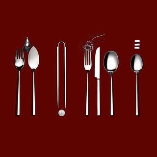 Broggi Gualtiero Marchesi set 24 cutlery polished steel - Buy now on ShopDecor - Discover the best products by BROGGI design