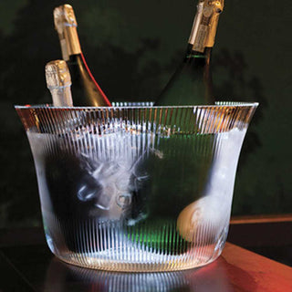 Italesse Set Plaza Bowl champagne bucket with LED lighting