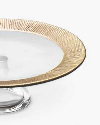 Ivv Dinner In Jeddah gold flap cake holder 34 cm - 13.4 in - Buy now on ShopDecor - Discover the best products by IVV design