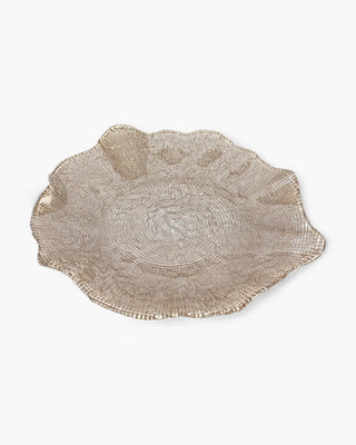 Ivv Folies plate Dove grey 37 cm - 14.6 in - Buy now on ShopDecor - Discover the best products by IVV design