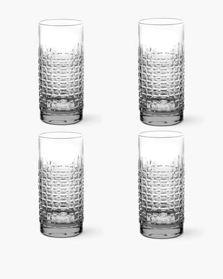 Ivv Shake & Stir set 4 tumblers square pattern Transparent 48 cl - 16.2 oz - Buy now on ShopDecor - Discover the best products by IVV design