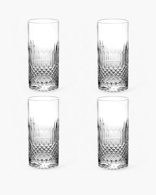 Ivv Shake & Stir set 4 tumblers diamond pattern Transparent 48 cl - 16.2 oz - Buy now on ShopDecor - Discover the best products by IVV design