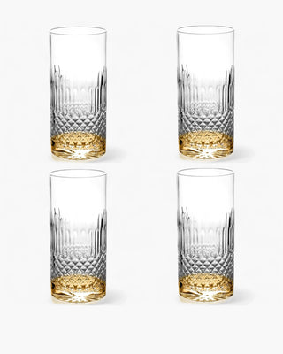 Ivv Shake & Stir set 4 tumblers diamond pattern Amber 48 cl - 16.2 oz - Buy now on ShopDecor - Discover the best products by IVV design