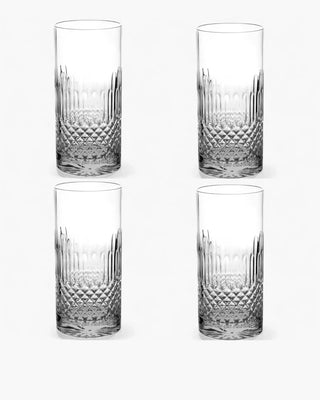 Ivv Shake & Stir set 4 tumblers diamond pattern Grey 48 cl - 16.2 ox - Buy now on ShopDecor - Discover the best products by IVV design