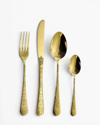 ab+ by Abert Etnica set 16 pcs cutlery PVD Gold - Buy now on ShopDecor - Discover the best products by AB+ design