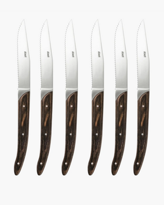 ab+ by Abert Safari set 6 pcs steak knives serrated blade - Buy now on ShopDecor - Discover the best products by AB+ design