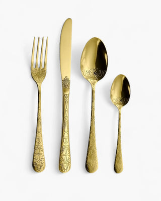 ab+ by Abert Etnica set 16 pcs cutlery PVD Gold - Buy now on ShopDecor - Discover the best products by AB+ design