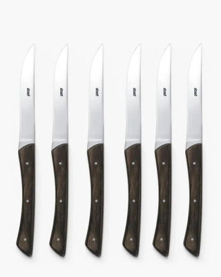 ab+ by Abert Texas set 6 pcs steak knives smooth blade - Buy now on ShopDecor - Discover the best products by AB+ design