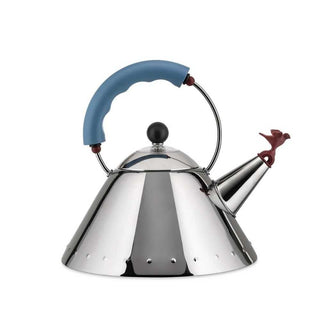 Alessi 9093 kettle in steel with colored handle Alessi Steel Light blue - Buy now on ShopDecor - Discover the best products by ALESSI design