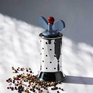 Alessi 9098 pepper mill in steel with colored fins - Buy now on ShopDecor - Discover the best products by ALESSI design