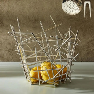 Alessi FC0 Blow up basket/fruit holder in steel - Buy now on ShopDecor - Discover the best products by ALESSI design