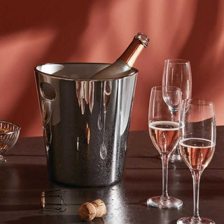 Alessi JM21 Bolly bottle holder/wine cooler in steel - Buy now on ShopDecor - Discover the best products by ALESSI design