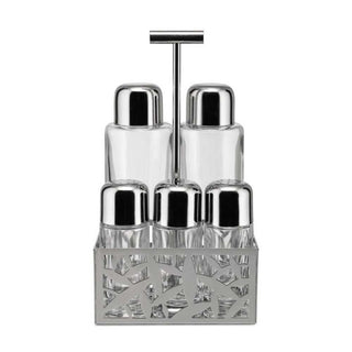 Alessi MSA16 Cactus! condiments set in steel and glass - Buy now on ShopDecor - Discover the best products by ALESSI design