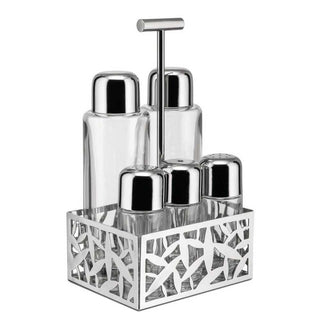 Alessi MSA16 Cactus! condiments set in steel and glass - Buy now on ShopDecor - Discover the best products by ALESSI design