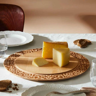 Alessi MW23 Dressed In Wood Cheese plate in beech wood - Buy now on ShopDecor - Discover the best products by ALESSI design