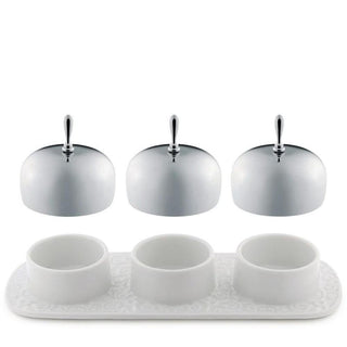 Alessi MW15 Dressed three-section jar tray white - Buy now on ShopDecor - Discover the best products by ALESSI design