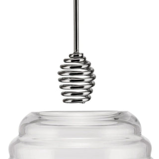 Alessi TW01 Honey Pot glass honey container with steel lid - Buy now on ShopDecor - Discover the best products by ALESSI design