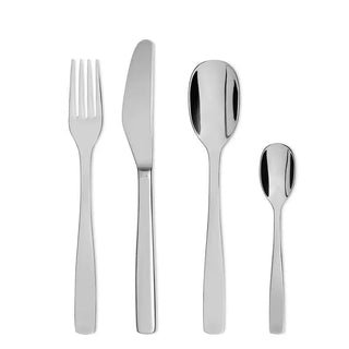 Alessi AJM22S24 KnifeForkSpoon steel cutlery set 24 pieces - Buy now on ShopDecor - Discover the best products by ALESSI design