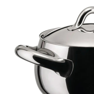 Alessi SG10 Mami steel casserole with two handles - Buy now on ShopDecor - Discover the best products by ALESSI design