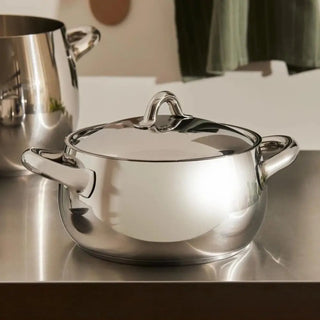 Alessi SG10 Mami steel casserole with two handles - Buy now on ShopDecor - Discover the best products by ALESSI design