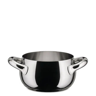 Alessi SG10 Mami steel casserole with two handles Deep 20 cm - 7.88 in - Buy now on ShopDecor - Discover the best products by ALESSI design