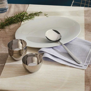 Alessi SG59 Mami set of three bowls for bourguignonne service in steel - Buy now on ShopDecor - Discover the best products by ALESSI design