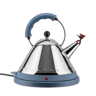 Alessi MG32 electric kettle in steel with coloured handle and base Alessi Steel Light blue - Buy now on ShopDecor - Discover the best products by ALESSI design