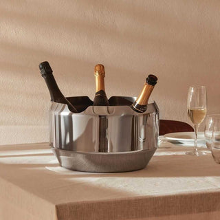 Alessi GIA17 Noè bottle holder/wine cooler in steel - Buy now on ShopDecor - Discover the best products by ALESSI design