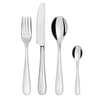 Alessi 5180S Nuovo Milano steel cutlery set Set 24 - Buy now on ShopDecor - Discover the best products by ALESSI design