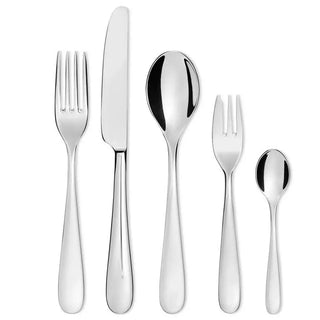 Alessi 5180S Nuovo Milano steel cutlery set Set 30 - Buy now on ShopDecor - Discover the best products by ALESSI design