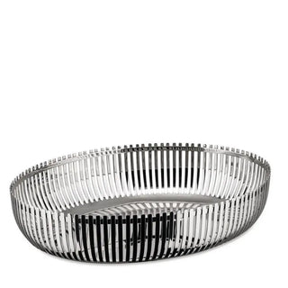 Alessi Basket/Fruit Holder stainless steel Oval 26 cm - 10.24 in - Buy now on ShopDecor - Discover the best products by ALESSI design