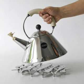 Alessi DUL0 Augh! / Pescher extensible trivet in steel - Buy now on ShopDecor - Discover the best products by ALESSI design