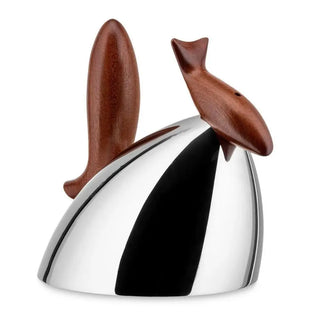 Alessi 90031 Pito kettle in steel with handle and lid in natural wood - Buy now on ShopDecor - Discover the best products by ALESSI design