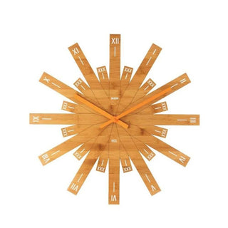 Alessi MDL05 Raggiante wall clock in bamboo wood - Buy now on ShopDecor - Discover the best products by ALESSI design