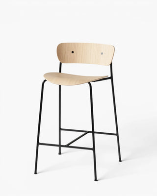 &Tradition Pavilion stool with backrest &Tradition Oak h 65 cm - Buy now on ShopDecor - Discover the best products by &TRADITION design