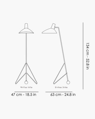 &Tradition Tripod HM8 floor lamp - Buy now on ShopDecor - Discover the best products by &TRADITION design