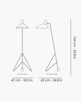 &Tradition Tripod HM8 floor lamp - Buy now on ShopDecor - Discover the best products by &TRADITION design