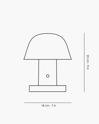 &Tradition Setago JH27 portable lamp - Buy now on ShopDecor - Discover the best products by &TRADITION design