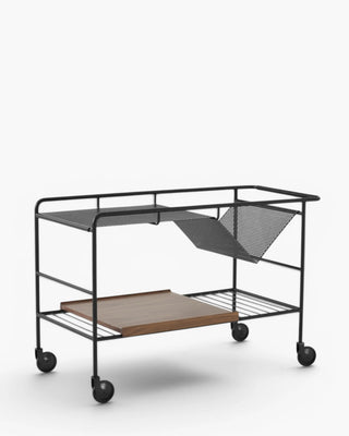 &Tradition Alima NDS1 trolley &Tradition Matt Black & Walnut - Buy now on ShopDecor - Discover the best products by &TRADITION design