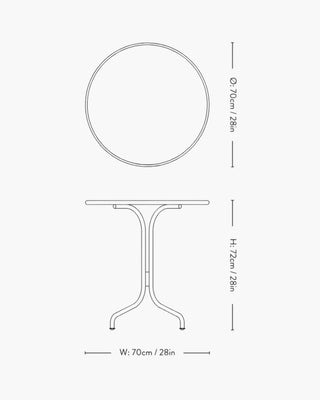 &Tradition Thorvald outdoor coffee table - Buy now on ShopDecor - Discover the best products by &TRADITION design