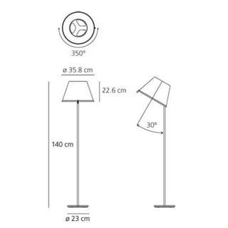 Artemide Choose floor lamp white/chrome - Buy now on ShopDecor - Discover the best products by ARTEMIDE design