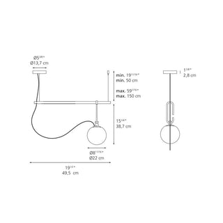 Artemide NH S1 22 suspension lamp - Buy now on ShopDecor - Discover the best products by ARTEMIDE design