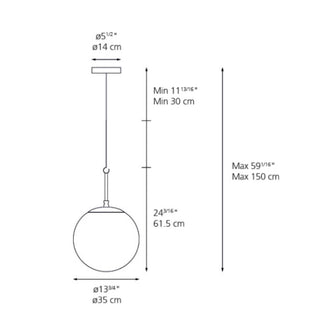 Artemide NH 35 suspension lamp - Buy now on ShopDecor - Discover the best products by ARTEMIDE design