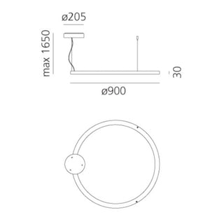 Artemide Ripple 90 suspension lamp LED - Buy now on ShopDecor - Discover the best products by ARTEMIDE design